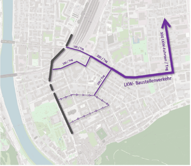 Salzburger Regionalstadtbahn Konzept für effizienten Baustellenverkehr